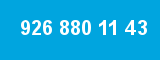 926 880 11 43 926 880 11 43